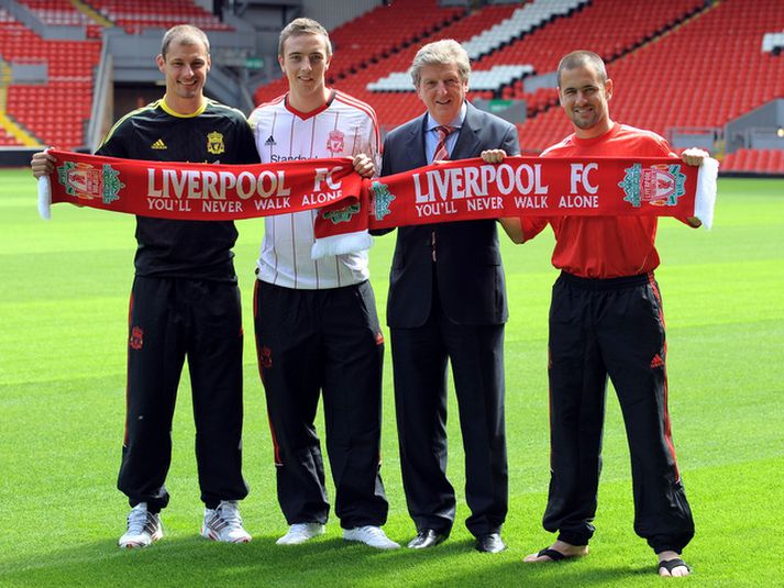 Milan Jovanovic með þeim Danny Wilson og Joe Cole.