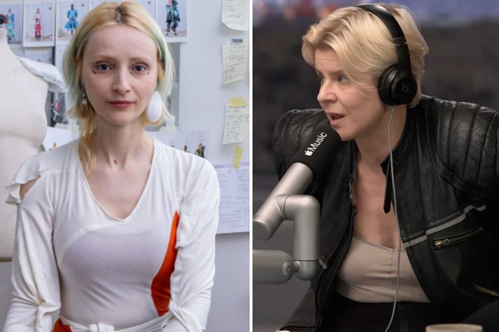 Stórstjarnan Robyn klæddist hönnun Sólar Hansdóttur.