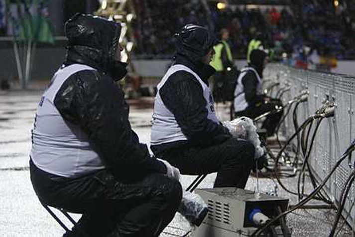 Það rigndi hressilega á laugardaginn og líklega enn meira í kvöld