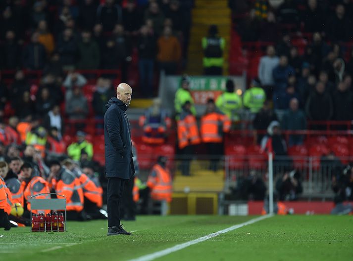 Erik ten Hag var ómyrkur í máli eftir vandræðalegt tap Manchester United gegn Liverpool í kvöld.