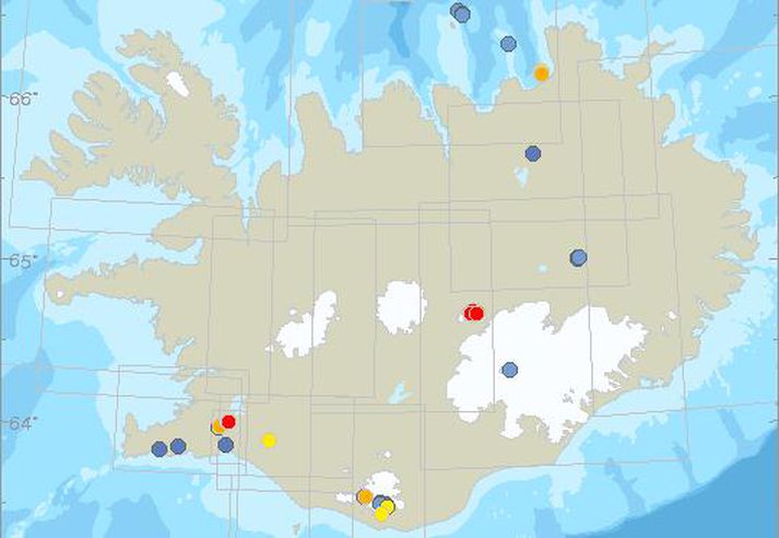 Vonarskarð er mitt á milli Tungnafellsjökuls og Vatnajökuls.