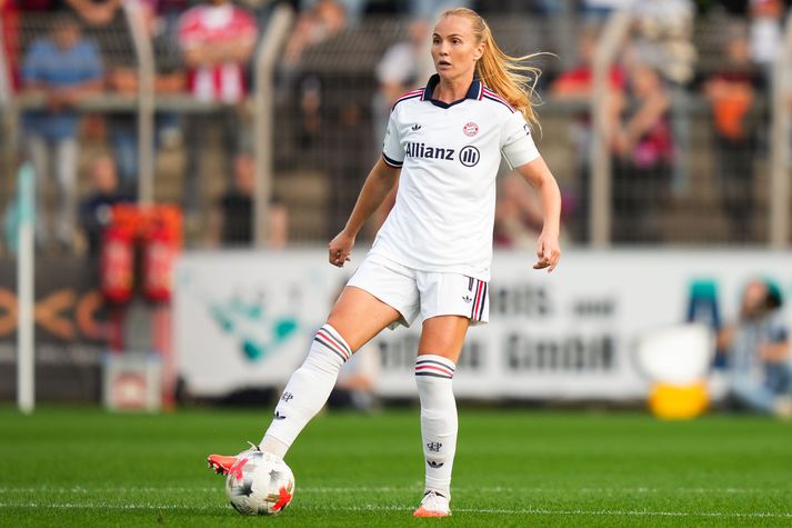 Glódís Perla Viggósdóttir var í byrjunarliði Bayern München í kvöld.