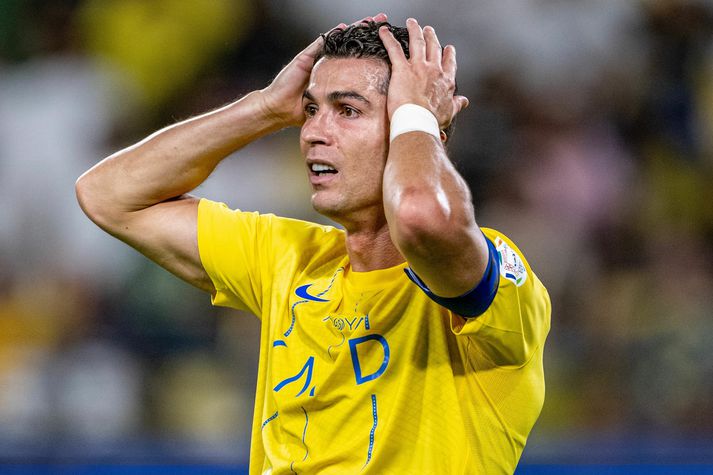 Cristiano Ronaldo átti mjög erfitt með sætta sig við tap Al-Nassr í bikarúrslitaleiknum.