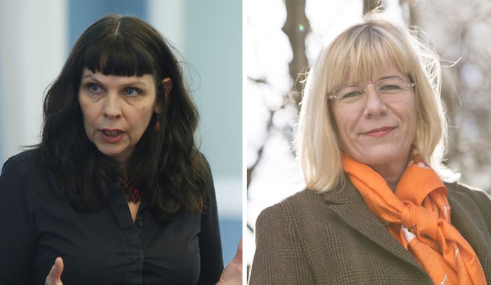 Birgitta og Vigdís eru ekki sammála um ástand Ásmundar Einars í þinginu í gær.