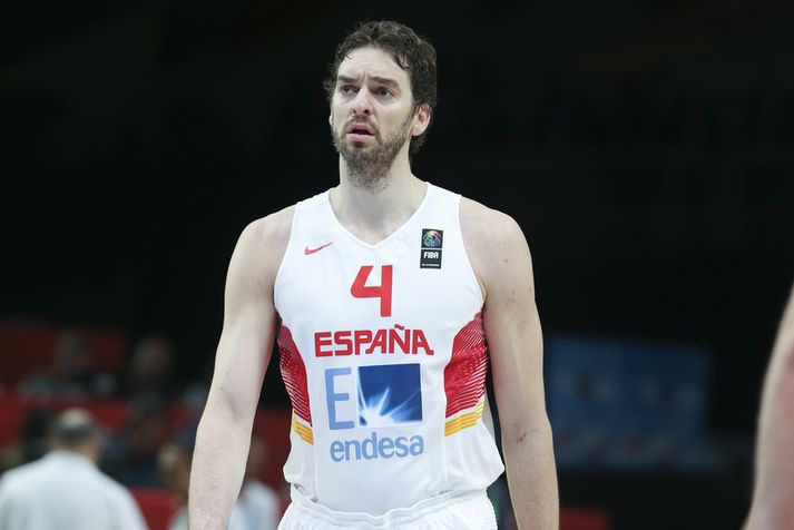 Pau Gasol fór fyrir sínum mönnum.