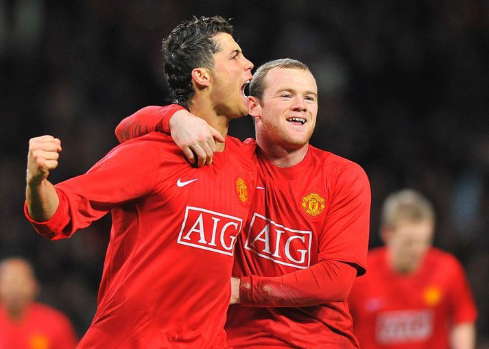 Cristiano Ronaldo og Wayne Rooney náðu vel saman í liði Manchester United og unnu til að mynda Meistaradeild Evrópu árið 2008.