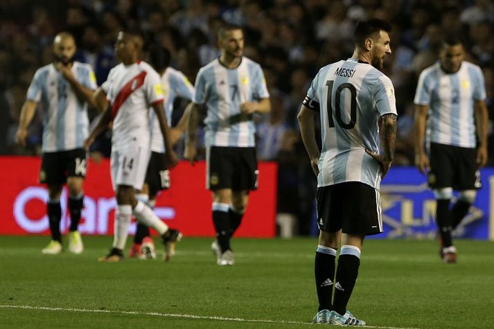 Útlitið er ekki bjart fyrir Lionel Messi og félaga.