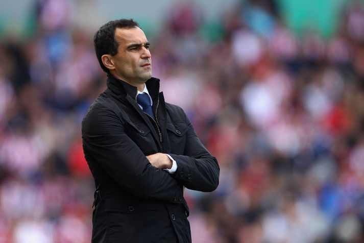 Roberto Martinez á hliðarlínunni