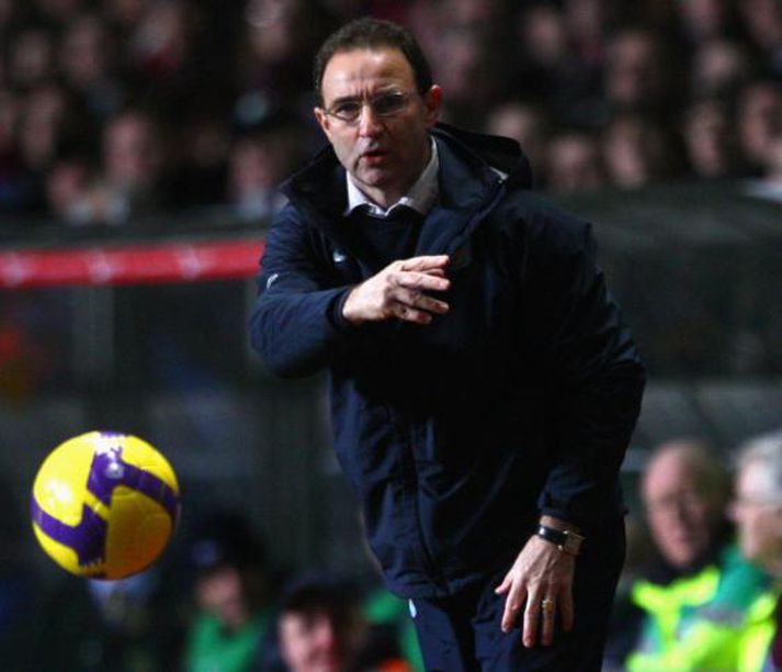 Martin O'Neill, knattspyrnustjóri Villa.