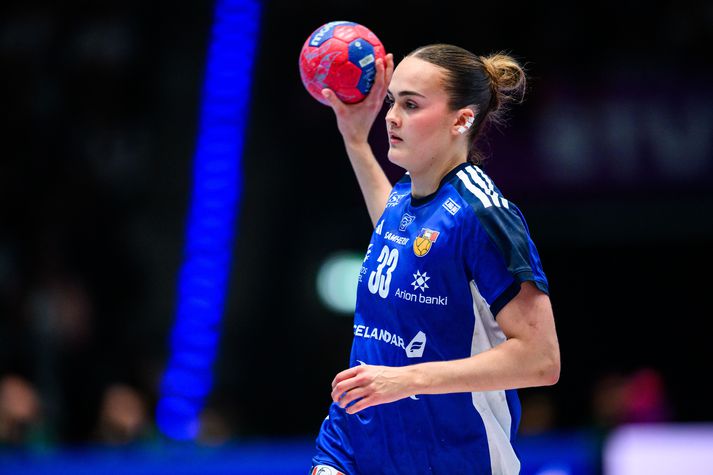 Katrín Tinna var mjög öflug í kvöld. 