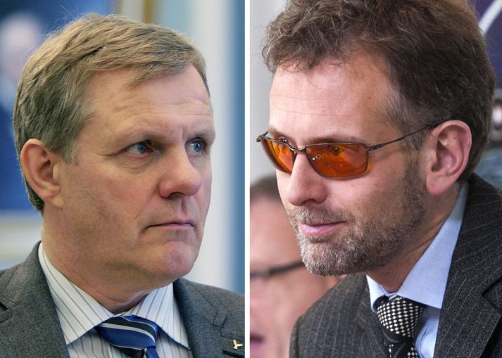 Jón Gunnarsson og Helgi Hjörvar tókust á um breytingar á veiðigjaldinu