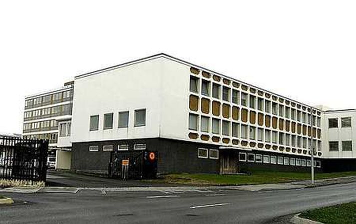 Lögreglan handtók manninn um sjöleytið í dag. Mynd/ GVA.