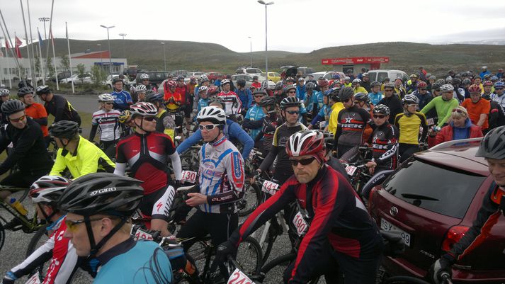 Mynd af ráspól í morgun.