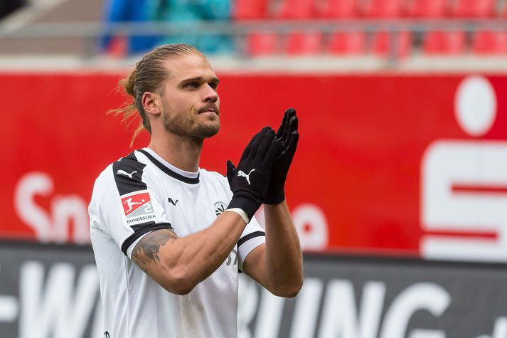 Rúrik Gíslason yfirgaf Sandhausen í sumar eftir stormasamt samband.