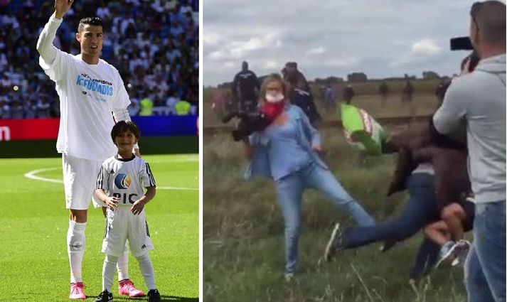 Osama og Zied komust í fréttirnar þegar myndbönd náðust af því þegar ungverskur myndatökumaður brá fyrir Osama fæti þar sem hann hljóp með Zied í fanginu frá ungverskum lögreglumönnum á landamærum Ungverjalands og Serbíu fyrr í mánuðinum.