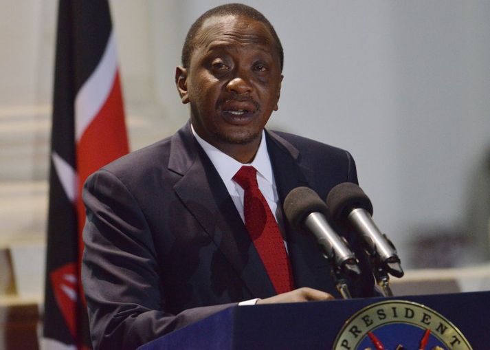Uhuru Kenyatta Keníuforseti.