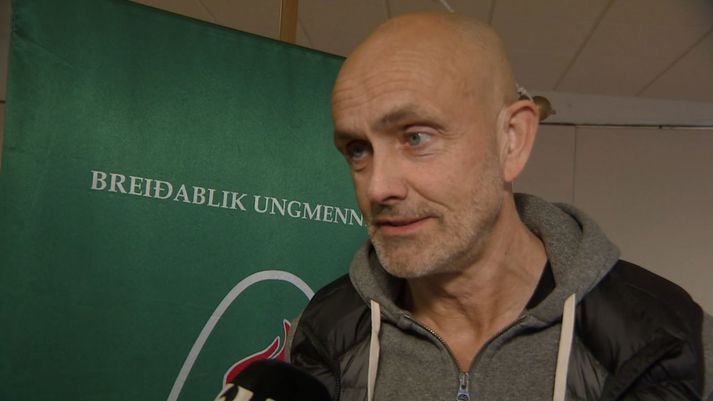 Pétur Ingvarsson, þjálfari Breiðabliks, hefur mikla trú á sínum mönnum í vetur.