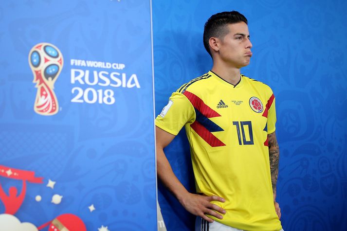 James Rodriguez gat ekki leynt vonbrigðum sínum.