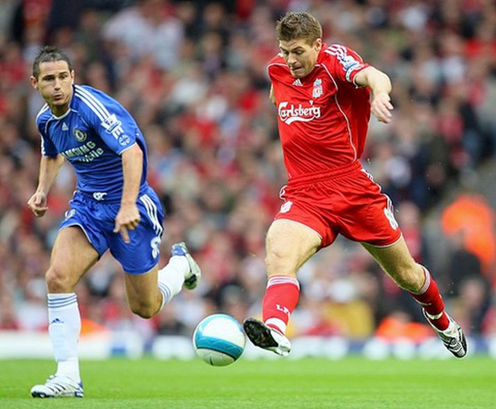 Steven Gerrard er markahæsti enski leikmaðurinn í Englandi.