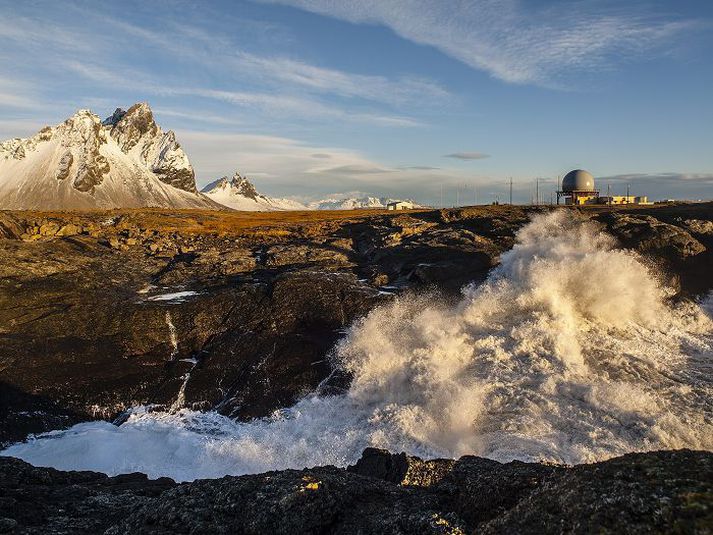 Ratsjárstöðin á Hornafirði.