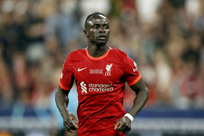 Sadio Mane í síðasta leiknum með Liverpool í úrslitaleik Meistaradeildarinnar.