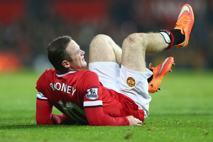 Wayne Rooney meiddist um síðustu helgi en ekki alvarlega.