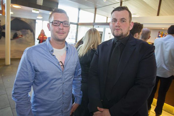 Steindi jr. og Halldór Halldórsson, betur þekktur sem Dóri DNA.