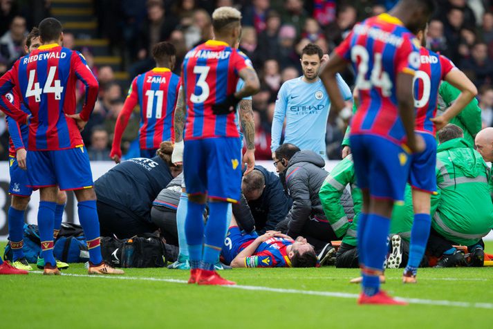 Scott Dann sleit krossband en hann var einn af fimm leikmönnum Crystal Palace sem meiddust.