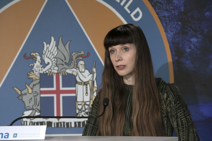 Una Hildardóttir, forseti Landssambands ungmennafélaga, var gestur á upplýsingafundi dagsins.