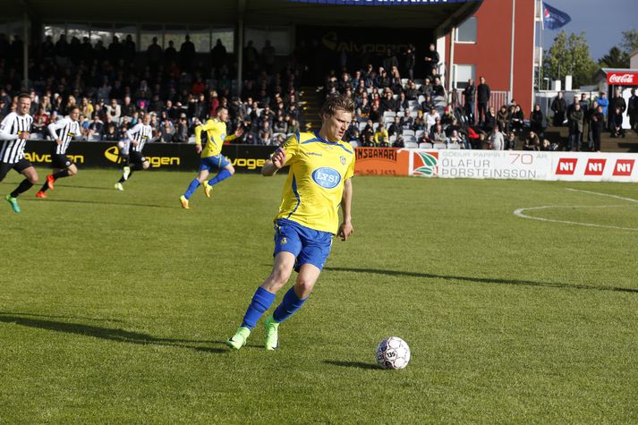 Andri Rúnar Bjarnason skoraði sitt tíunda deildarmark í dag.