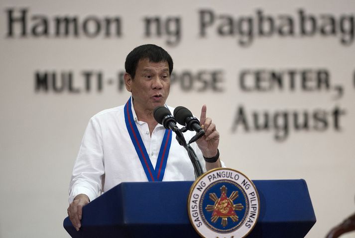Rodrigo Duterte, forseti Filippseyja.