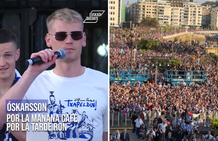 Orri Steinn Óskarsson kveikti vel í fólki þegar hann fékk míkrafóninn í hendurnar.