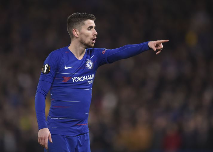 Jorginho í leik með Chelsea.