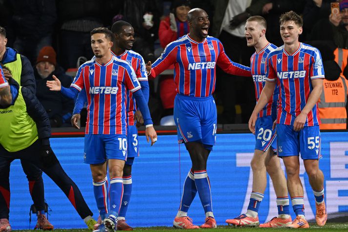  Jean-Philippe Mateta kom Crystal Palace yfir með fyrsta marki ársins í ensku úrvalsdeildinni.