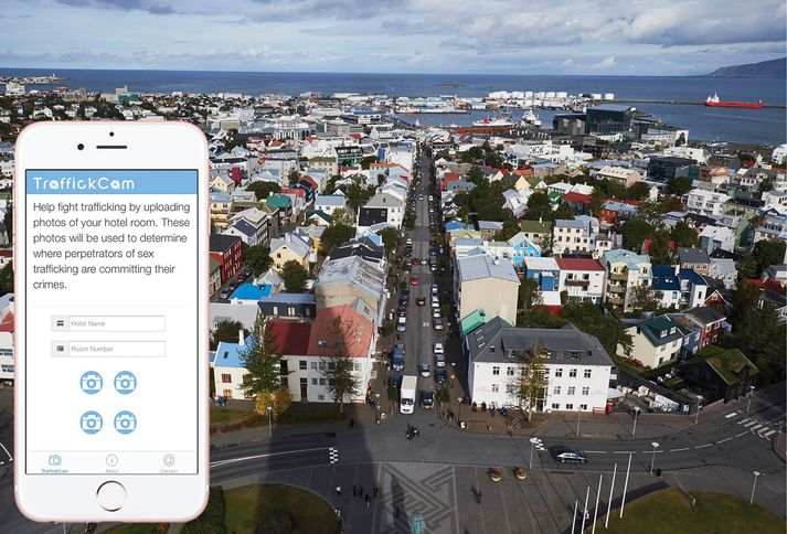 Snorri Birgisson, sér­fræðing­ur í rann­sókn­um man­sals­mála, segir vændi á Íslandi hafa færst af hótelum og yfir í leiguíbúðir. Smáforritið TraffickCam hafi því ekki enn komið að notum.
