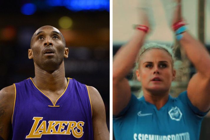 Kobe Bryant og Sara Sigmundsdóttir. Hún nýtti sér hugarfar eins besta leikmanns NBA deildarinnar frá upphafi.