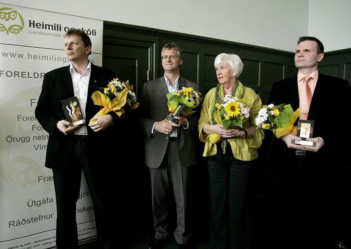 Frá vinstri Bjarni Torfi Álfþórsson, Eiríkur Hermannsson, Guðlaug Snorradóttir og Hlynur Snorrason.