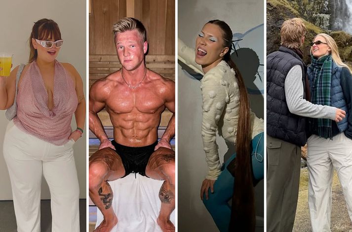 Stjörnur landsins létu til sín taka um helgina.