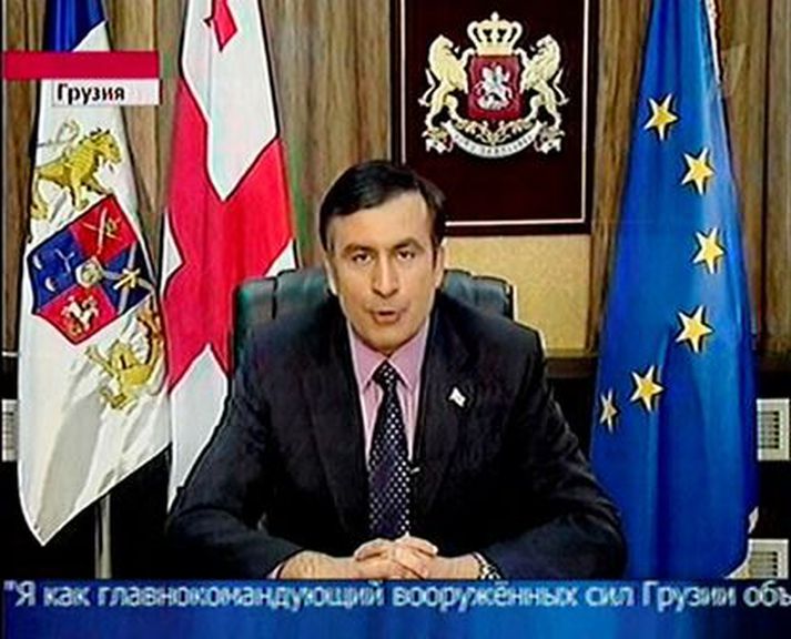 Saakashvili, forseti Georgíu.