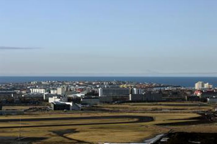 Séð yfir vesturhluta Vatnsmýrinnar.