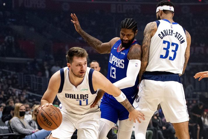 Luka Doncic mætti aftur til leiks í gærkvöld og um það munaði svo sannarlega.