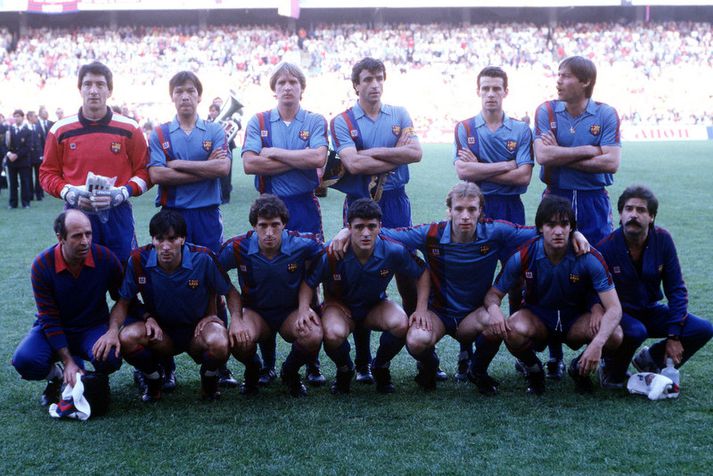 Barcelona liðið tímabilið 1985 til 1986.
