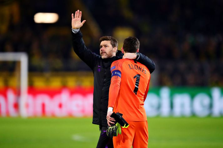 Lloris og Pochettino féllust í faðma eftir leikinn