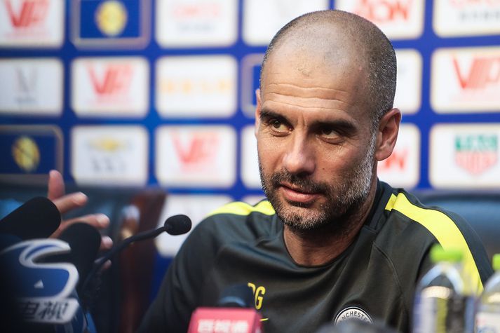 Pep Guardiola er byrjaður að láta til sín taka hjá City.