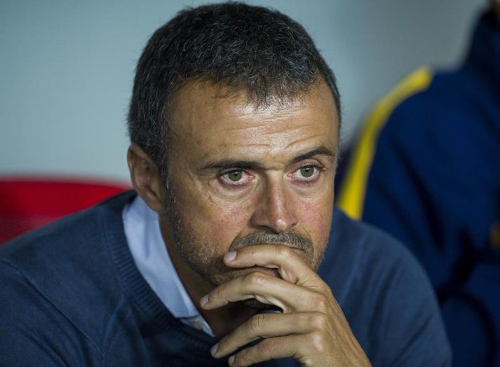 Luis Enrique, þjálfari Barcelona.