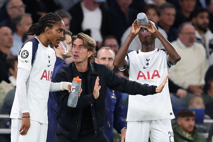 Thomas Frank virðist ekki hafa náð til leikmanna Tottenham.