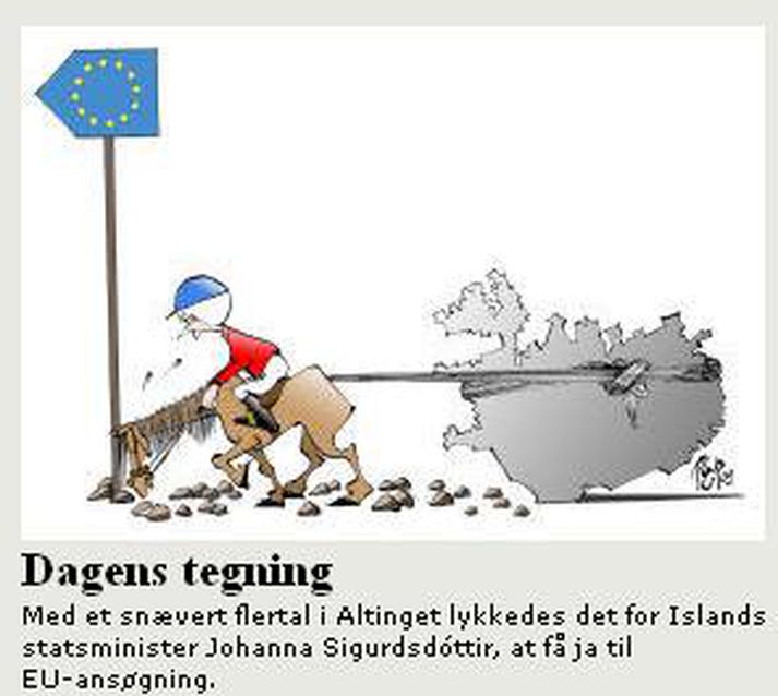 Myndin sem birtist á vef Jyllandsposten.