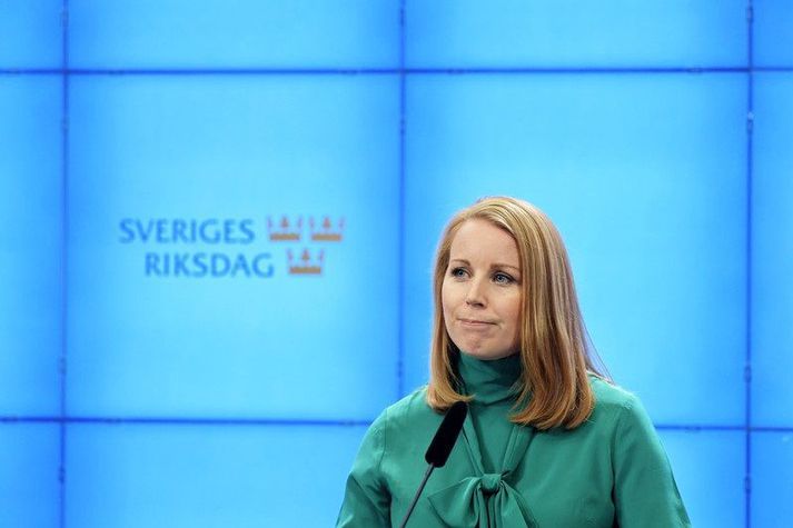 Annie Lööf er formaður sænska Miðflokksins.