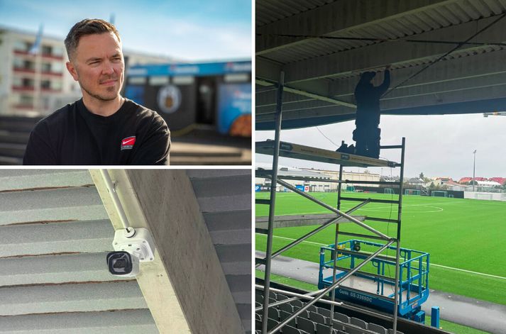 Pálmi Rafn Pálmason segir lengi hafa staðið til að koma upp myndavélakerfi á Meistaravöllum og það sé í raun tilviljun að það hafi gerst strax eftir skemmdarverkin um síðustu mánaðamót.