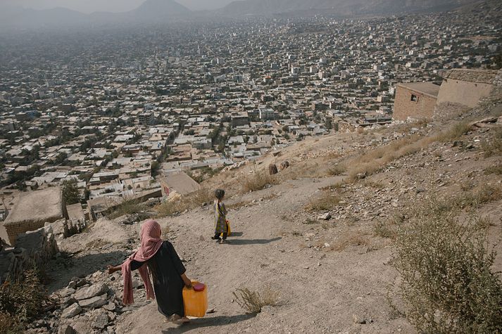 Kabúl, höfuðborg Afganistan.